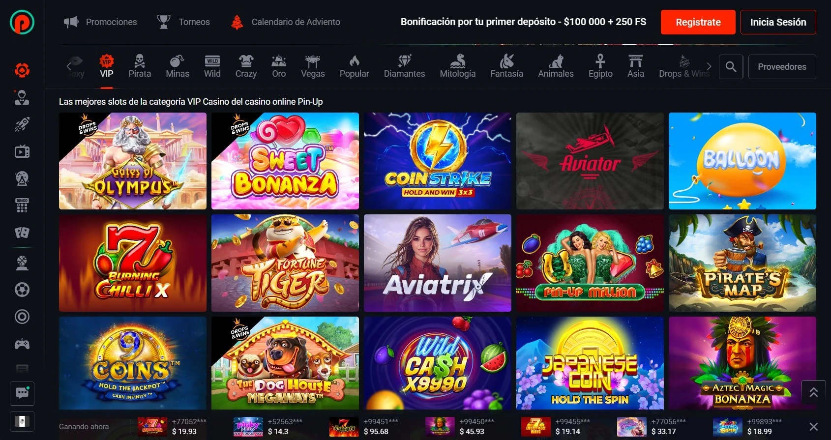 Tragamonedas Pin Up Casino